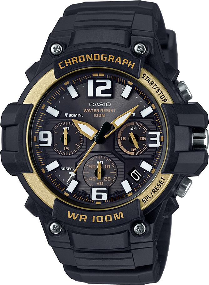 Casio MCW-100H-9A2VDF Takvimli 49.3 mm Siyah Silikon Kordon Analog Erkek Kol Saati