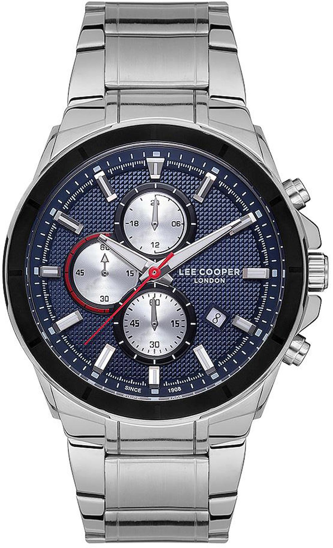 Lee Cooper LC07172.390 Takvimli 46 mm Çelik Kordon Analog Erkek Kol Saati