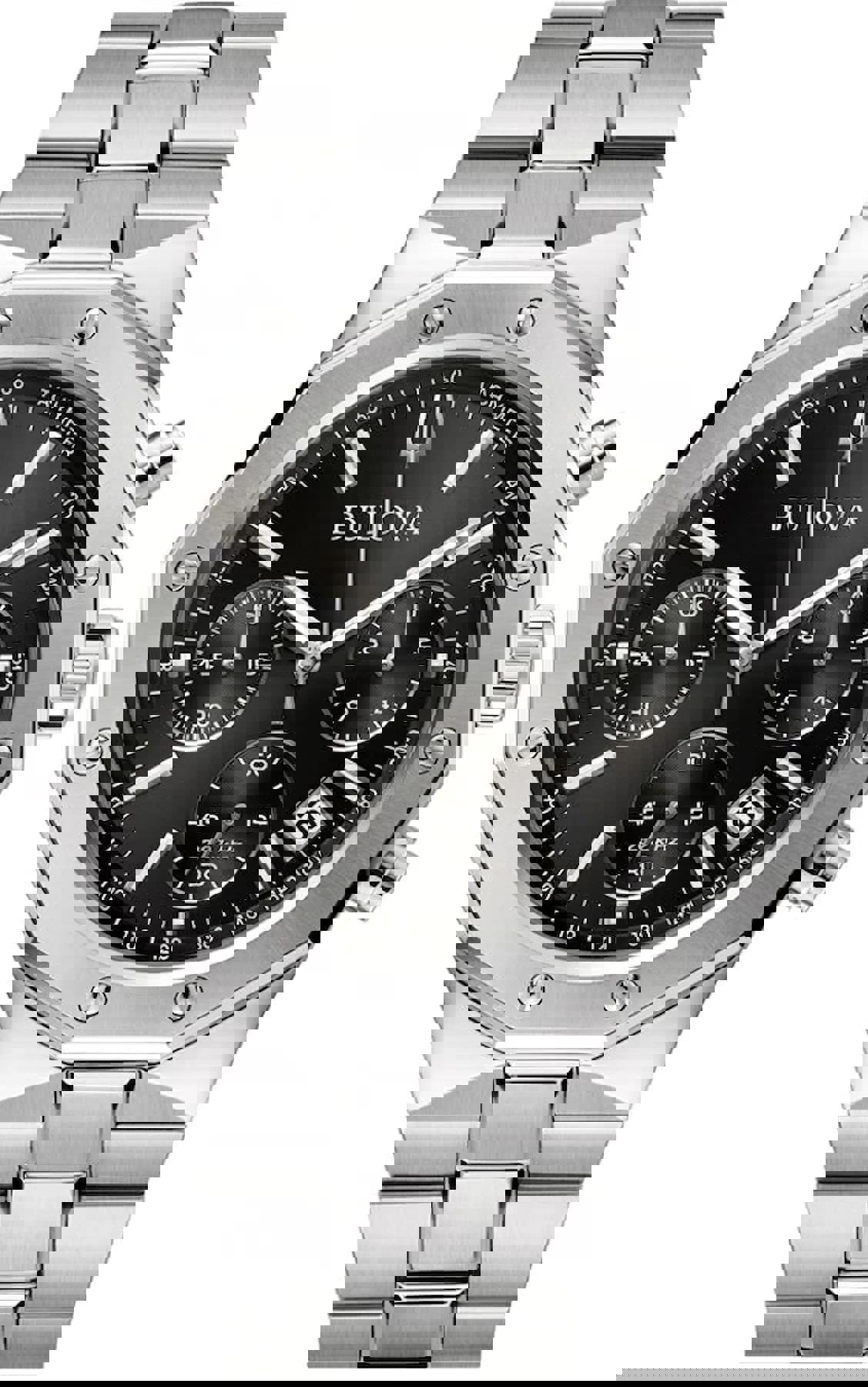 Bulova 96B410 Takvimli 44 mm Çelik Kordon Analog Erkek Kol Saati