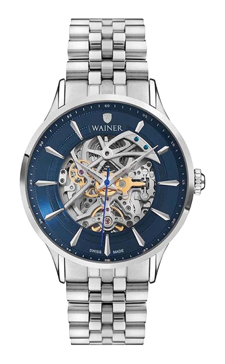 Wainer WA.25705-B 45 mm Çelik Kordon Analog Erkek Kol Saati