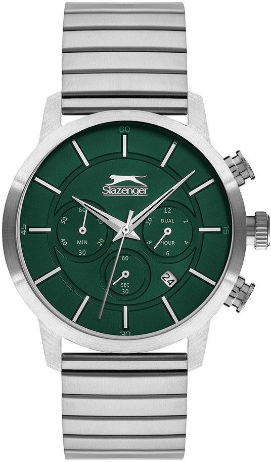 Slazenger SL.09.1872.2.05 Takvimli 44 mm Çelik Kordon Analog Erkek Kol Saati