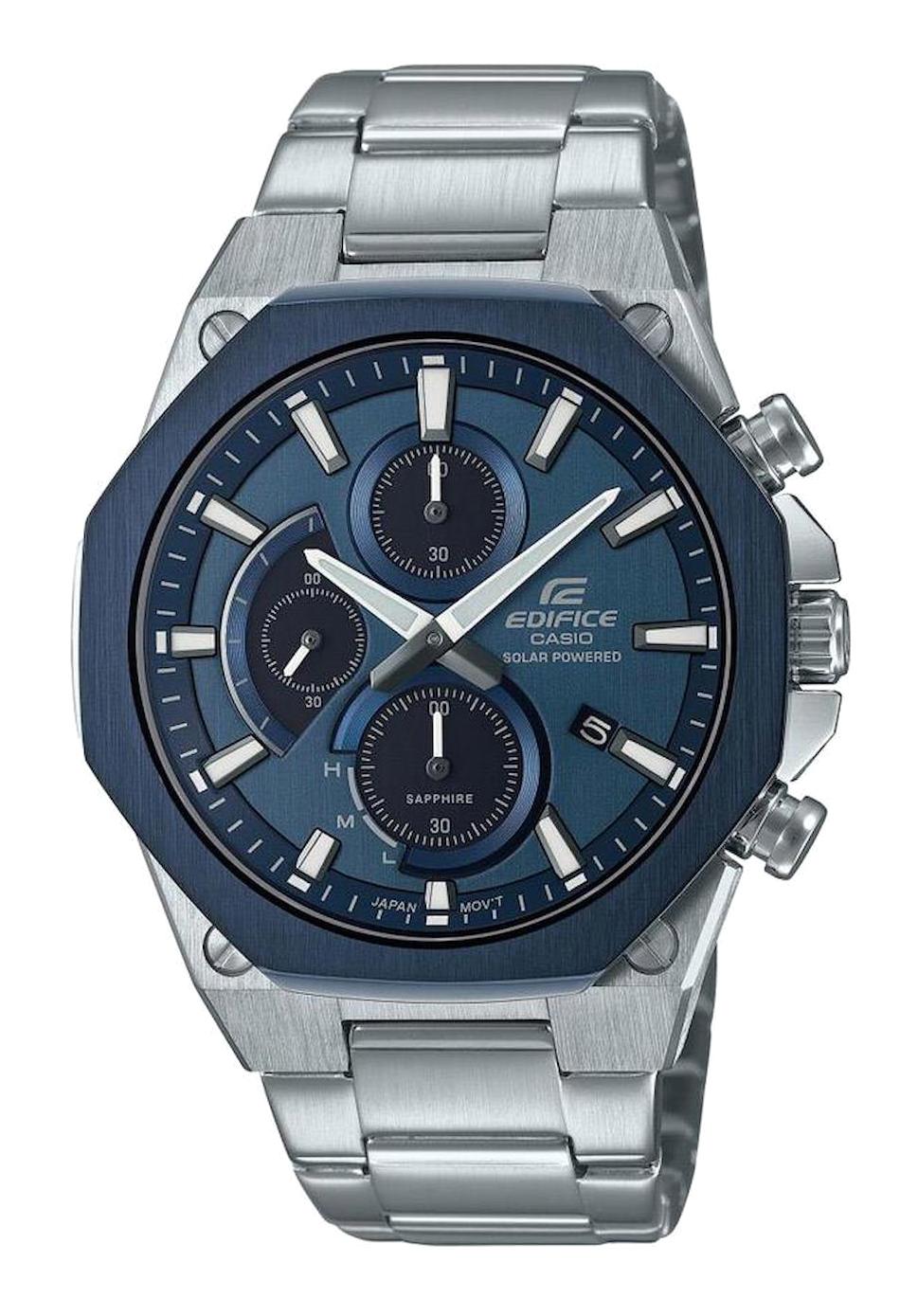 Casio EFS-S570DB-2AUDF Takvimli 44 mm Çelik Kordon Analog Erkek Kol Saati