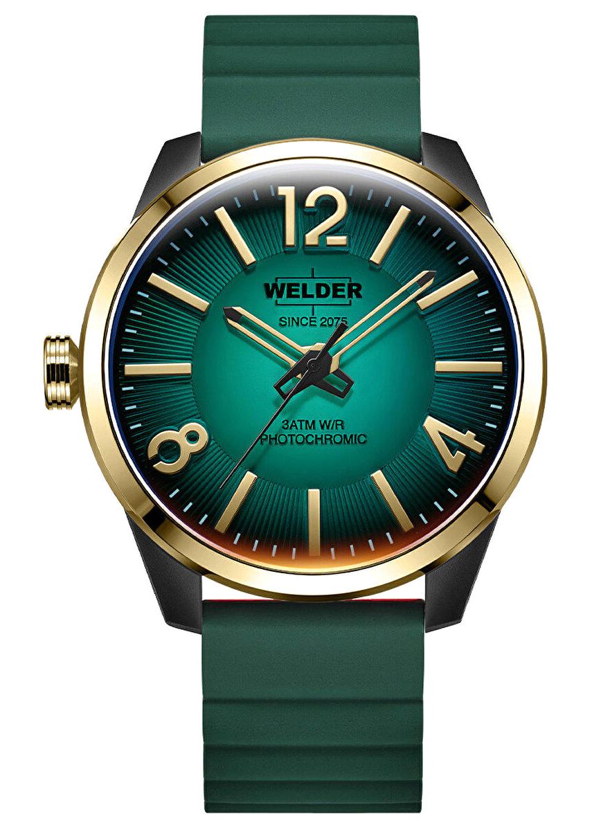 Welder Watch WWRL1017 46 mm Yeşil Silikon Kordon Analog Erkek Kol Saati