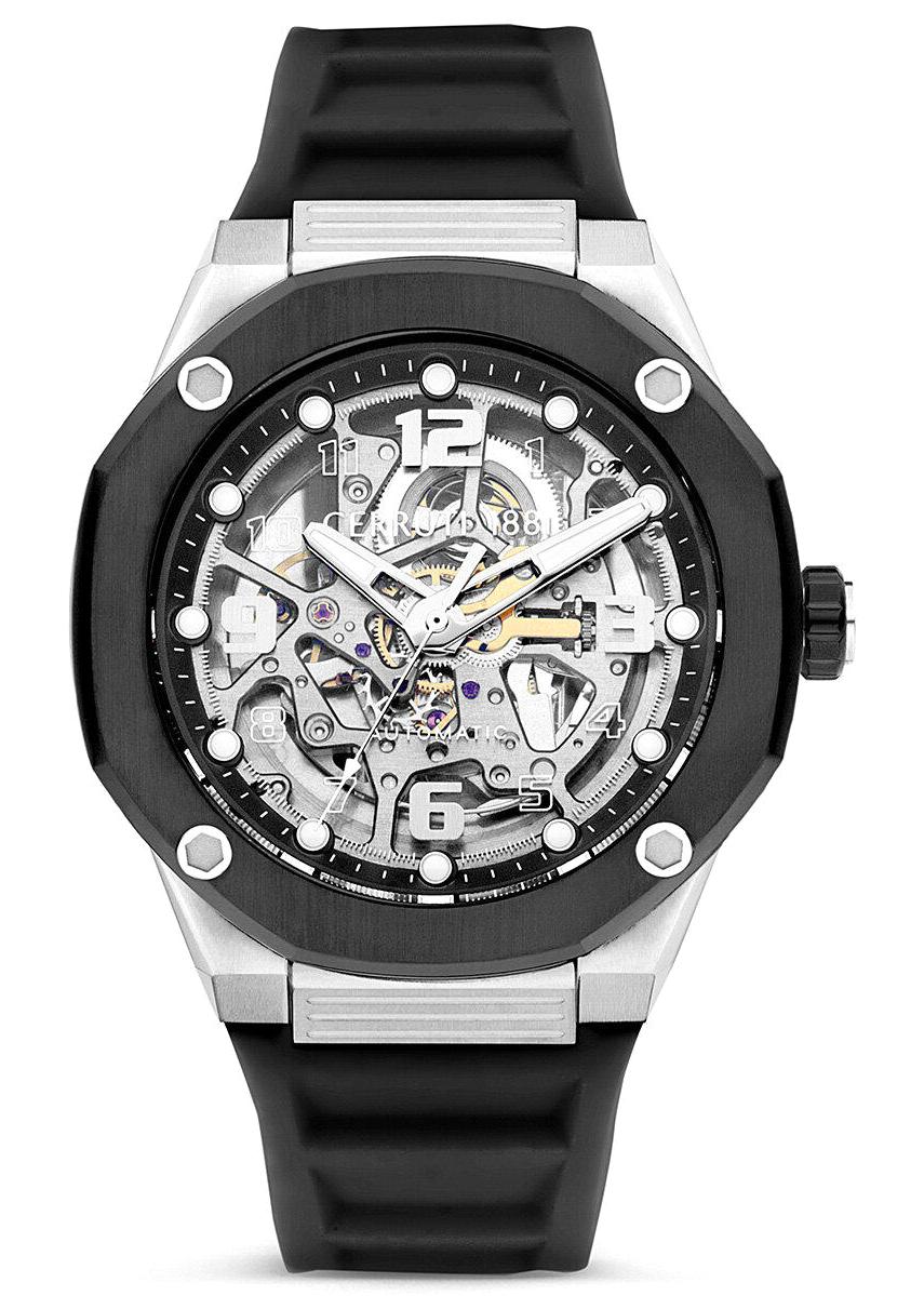 Cerruti 1881 CIWGR2223906 45 mm Siyah Silikon Kordon Analog Erkek Kol Saati