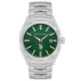 U.S. Polo Assn USPA1059-02 Takvimli 43 mm Çelik Kordon Analog Kol Saati