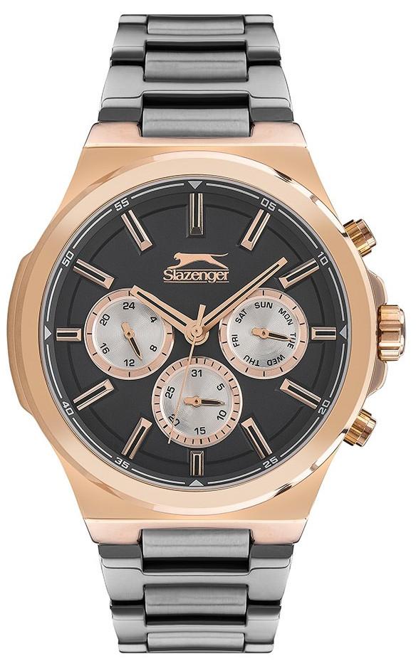 Slazenger SL.09.1904.2.02 Takvimli 44 mm Çelik Kordon Analog Erkek Kol Saati