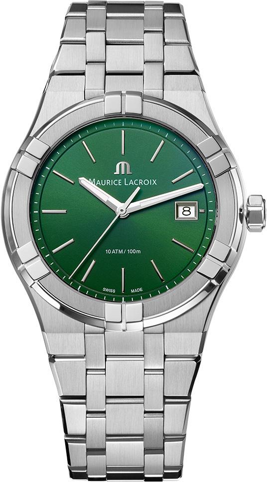 Maurice Lacroix AI1108-SS002-630-1 Takvimli 40 mm Çelik Kordon Analog Kol Saati