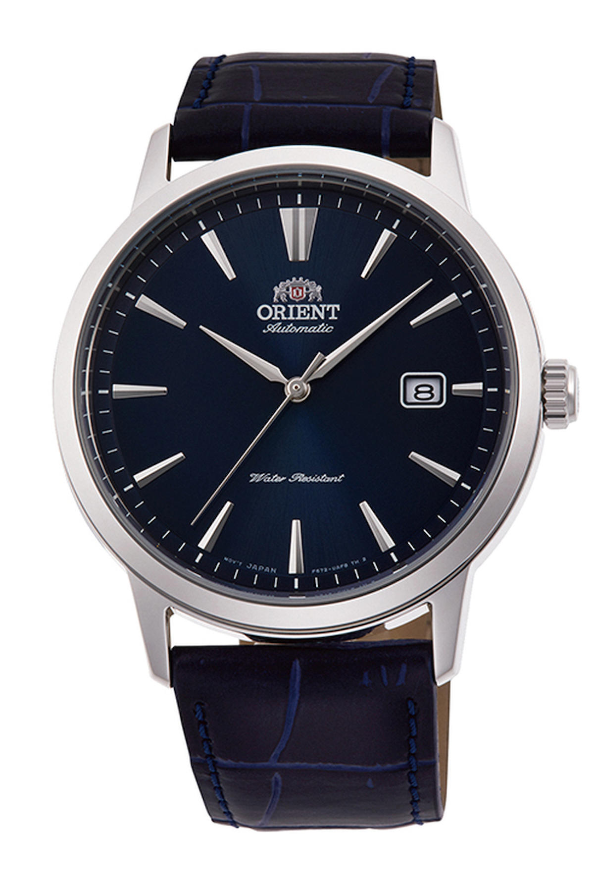 Orient RA-AC0F06L10B Takvimli 42 mm Lacivert Deri Kordon Analog Erkek Kol Saati