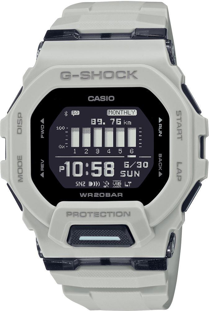 Casio GBD-200UU-9D Takvimli 46 mm Beyaz Silikon Kordon Analog Kol Saati