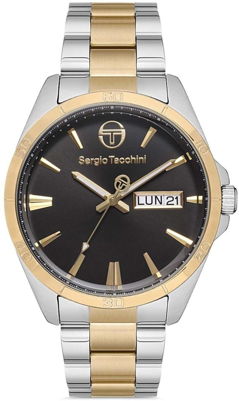 Sergio Tacchini ST.1.10183.5 Takvimli 42 mm Altın-Çelik Kordon Analog Kol Saati