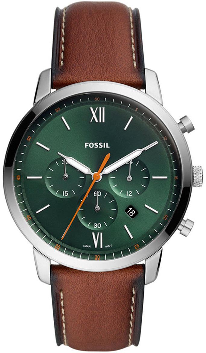 Fossil FFS5902 Takvimli 44 mm Kahverengi Deri Kordon Analog Erkek Kol Saati