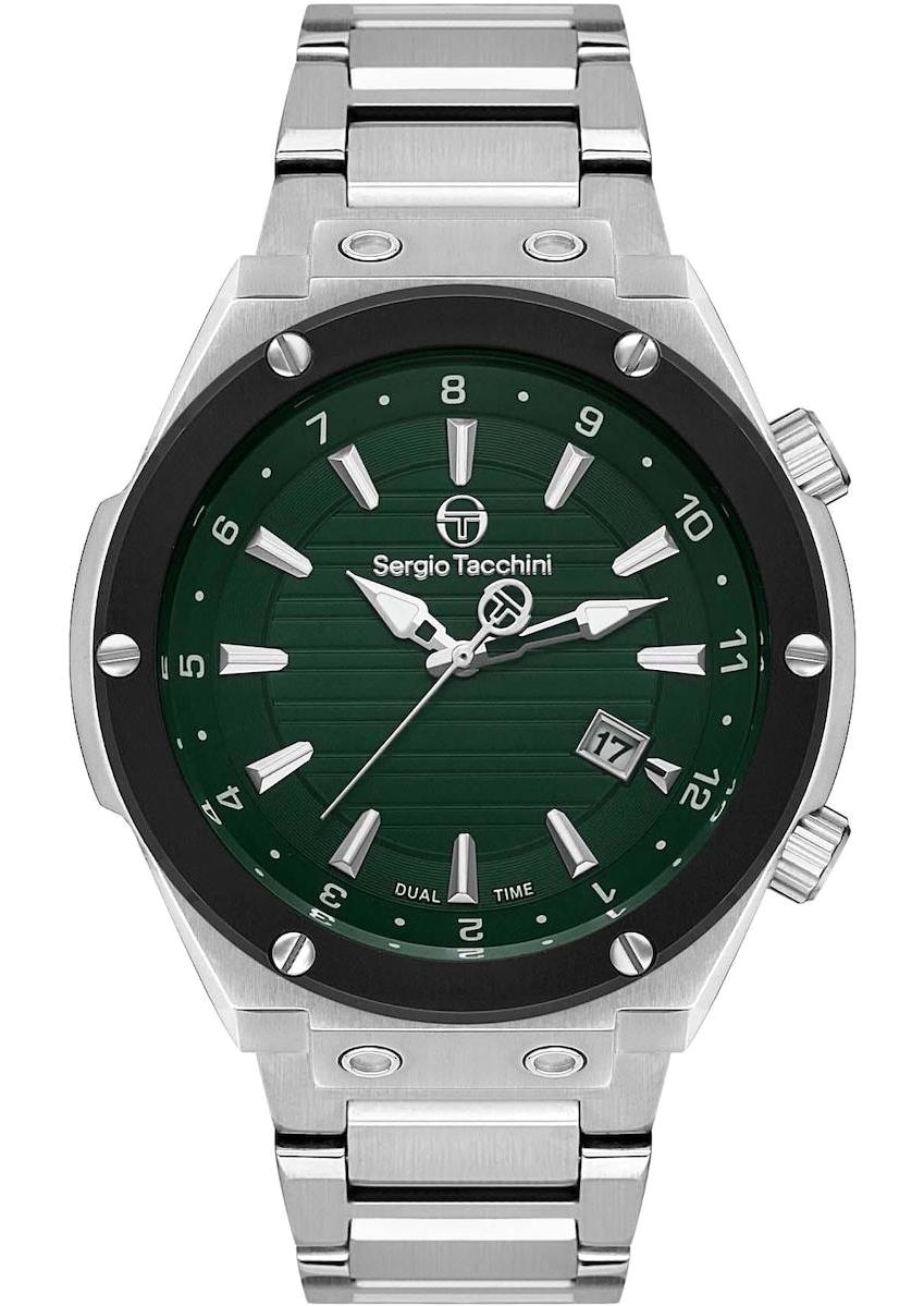 Sergio Tacchini ST.1.10374.3 Takvimli Metal Kordon Analog Erkek Kol Saati