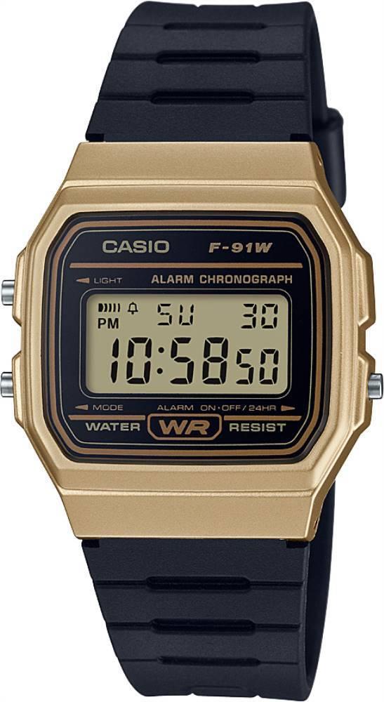 Casio F-91WM-9ADF Takvimli 35.2 mm Siyah Silikon Kordon Dijital Kol Saati