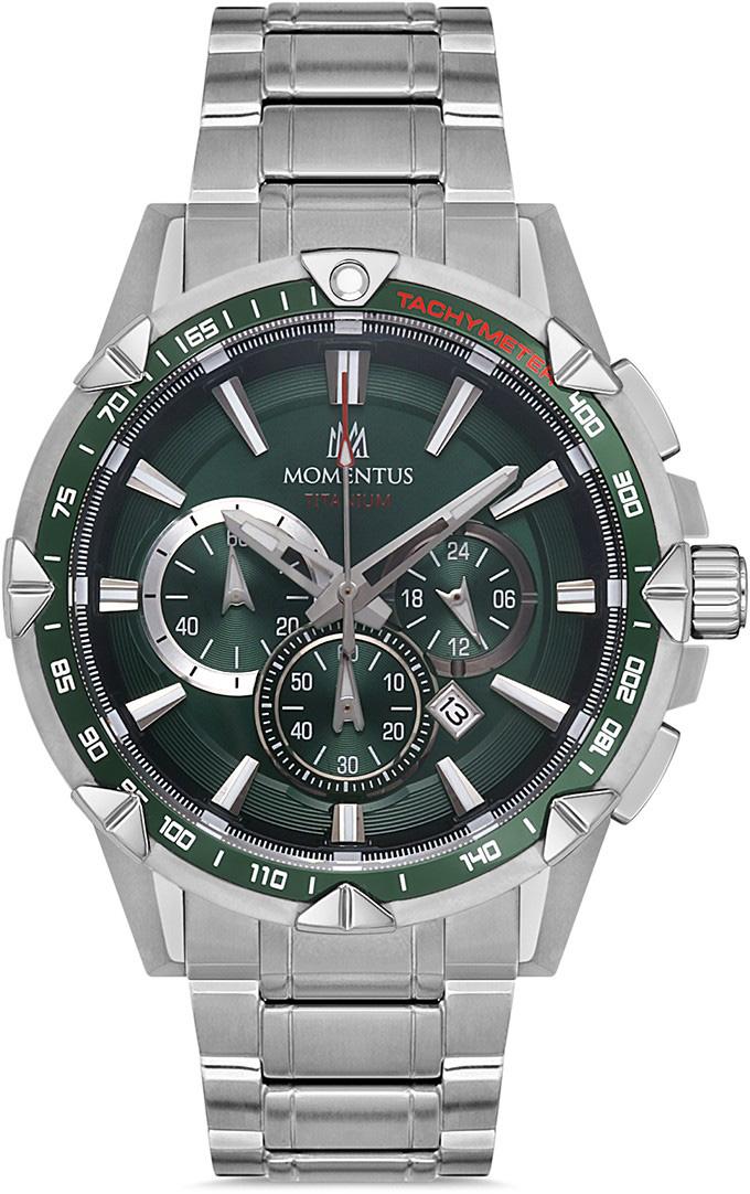 Momentus X800V-15SS Takvimli 44 mm Çelik Kordon Analog Erkek Kol Saati