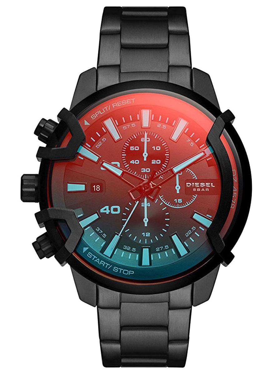Diesel DZ4578 Takvimli 42 mm Siyah Çelik Kordon Analog Erkek Kol Saati