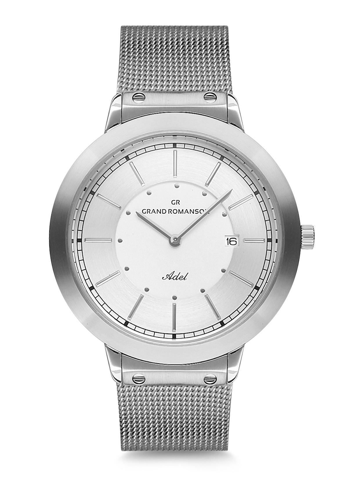 Romanson GR.1.AG1144.05 Takvimli Metal Kordon Analog Erkek Kol Saati