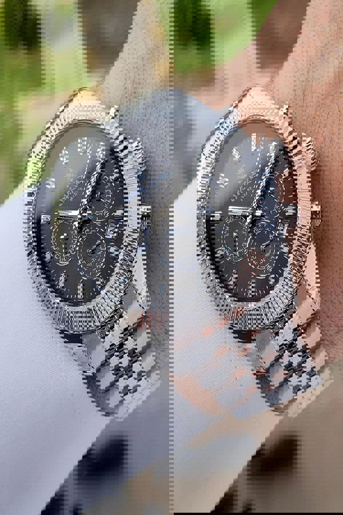 Daniel Klein DKISTE1106 Takvimli 42 mm Çelik Kordon Analog Erkek Kol Saati