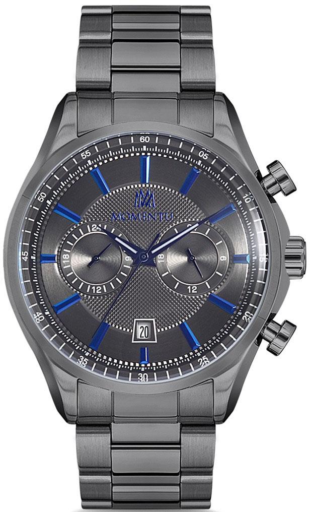 Momentus CC102N-05SM Takvimli 44 mm Çelik Kordon Analog Kol Saati