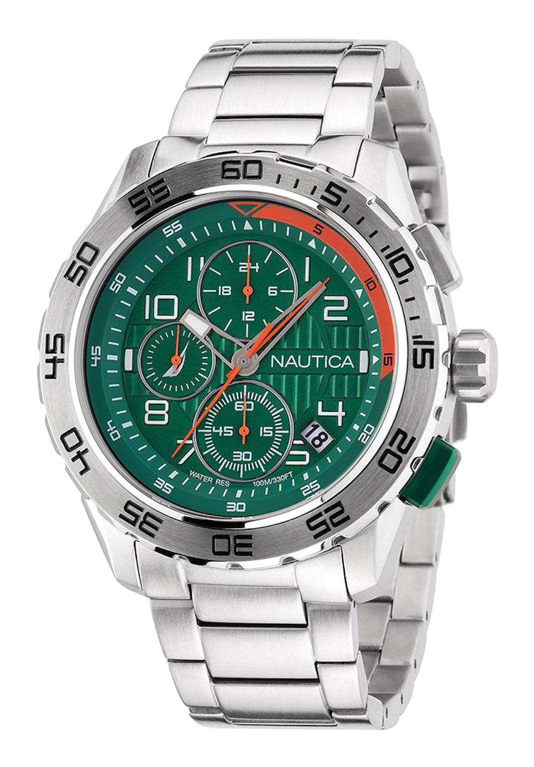 Nautica NAPNSS304 Takvimli 47 mm Çelik Kordon Analog Erkek Kol Saati