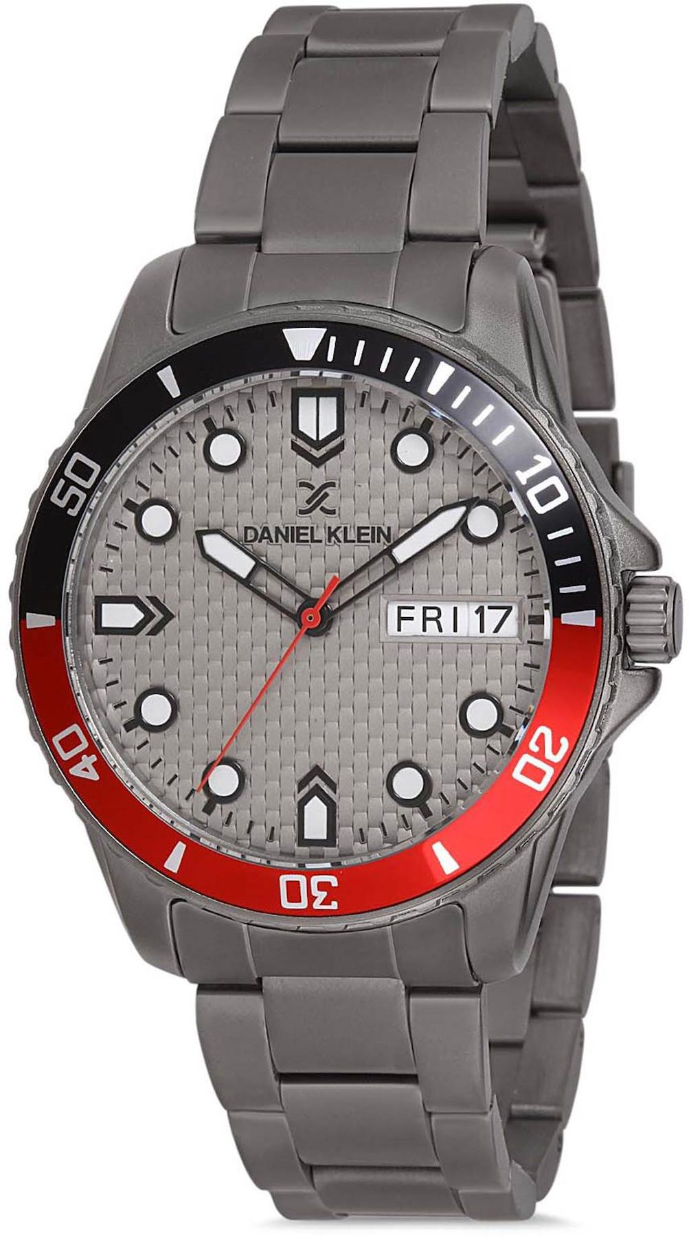 Daniel Klein DK012611D-07 Takvimli 42 mm Çelik Kordon Analog Erkek Kol Saati