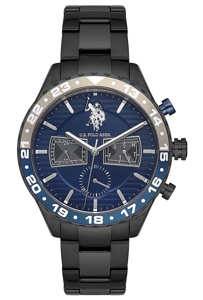 U.S. Polo Assn USPA1037-02 Takvimli 44 mm Antrasit Çelik Kordon Analog Erkek Kol Saati