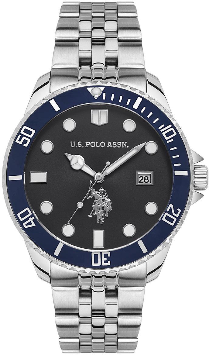 U.S. Polo Assn USPA1048-06 Takvimli 44 mm Çelik Kordon Analog Erkek Kol Saati