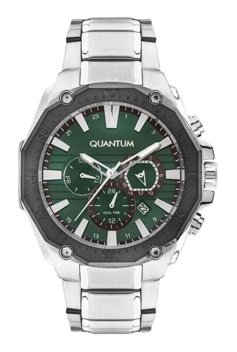 Quantum ADG1021.370 Takvimli 43 mm Çelik Kordon Analog Erkek Kol Saati