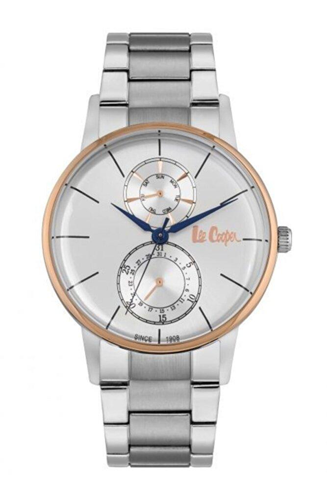 Lee Cooper LC06613.530 Takvimli 44 mm Çelik Kordon Analog Erkek Kol Saati