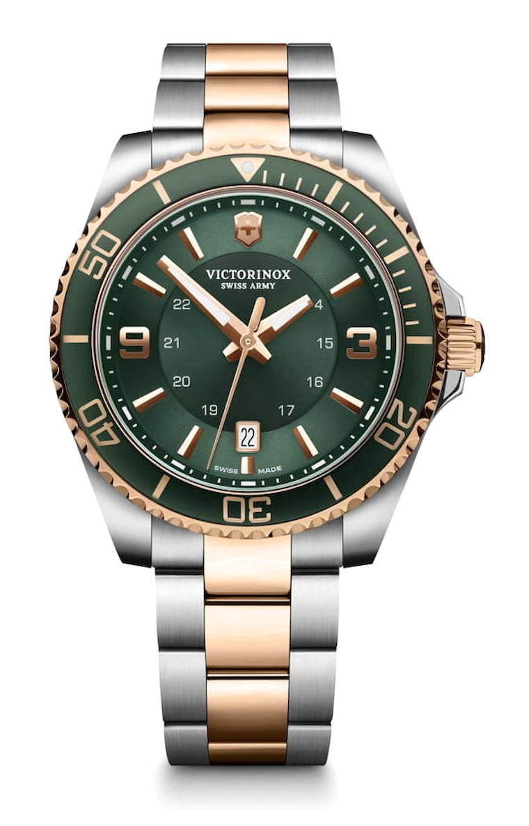 Victorinox Swiss Army 242008 Pusulalı Takvimli 42 mm Altın-Çelik Kordon Analog Kol Saati