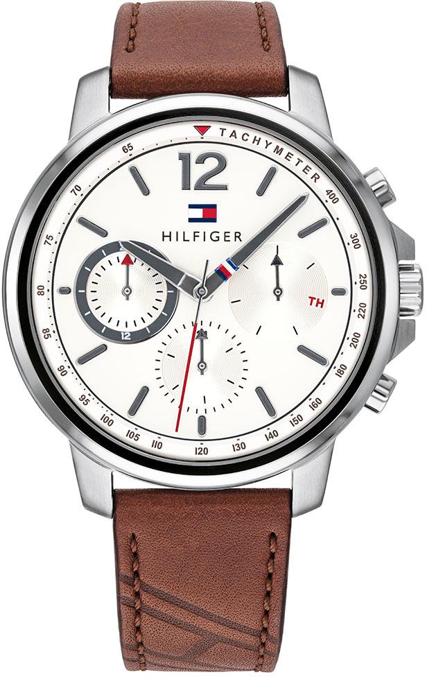 Tommy Hilfiger TH1791531 Takvimli 44 mm Kahverengi Deri Kordon Analog Erkek Kol Saati