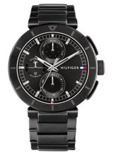 Tommy Hilfiger TH1792119 44 mm Siyah Çelik Kordon Analog Erkek Kol Saati