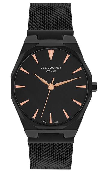Lee Cooper LC07165.650 42 mm Siyah Çelik Kordon Analog Erkek Kol Saati