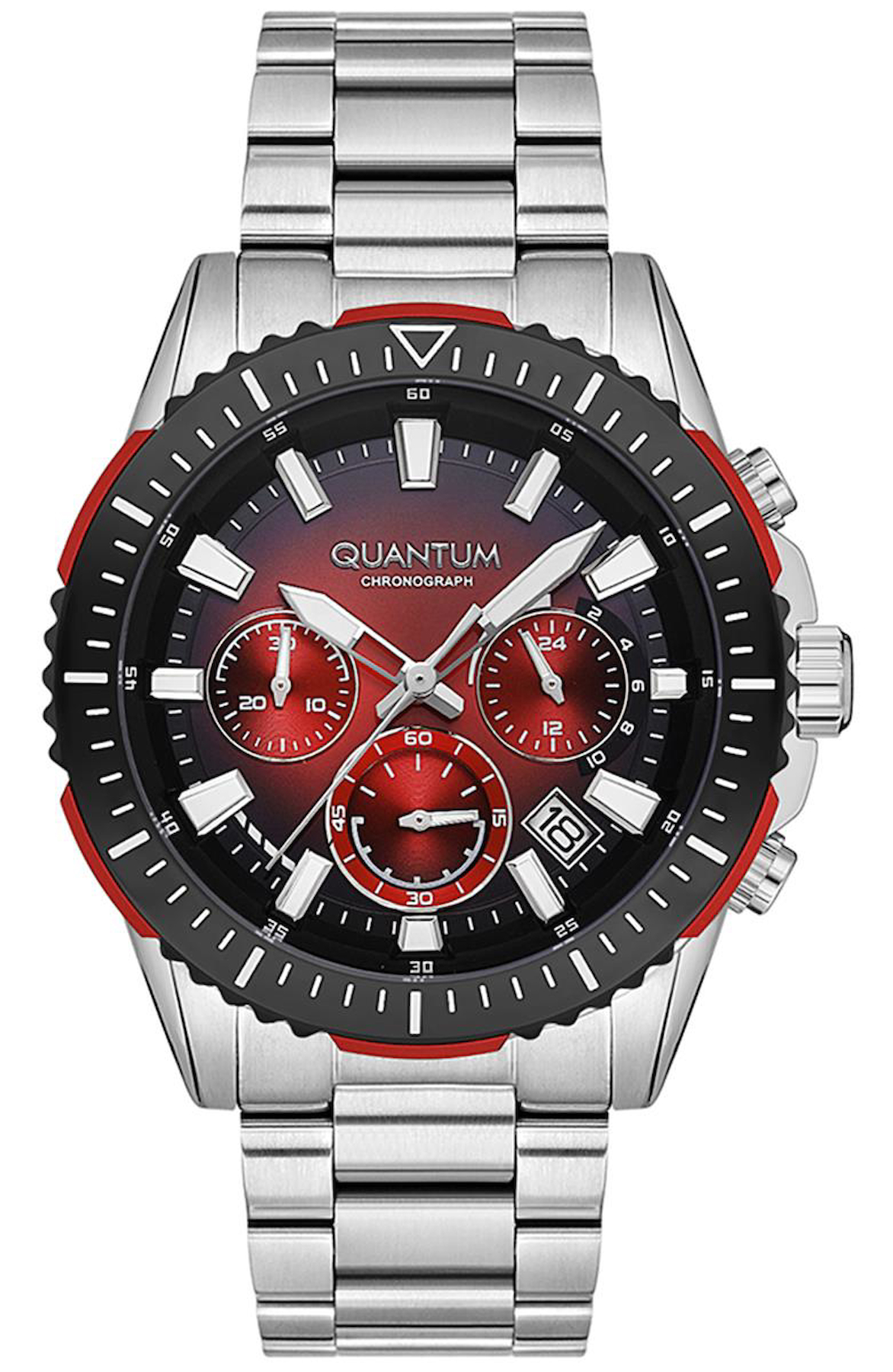 Quantum PWG1128.380 Takvimli 44 mm Çelik Kordon Analog Erkek Kol Saati