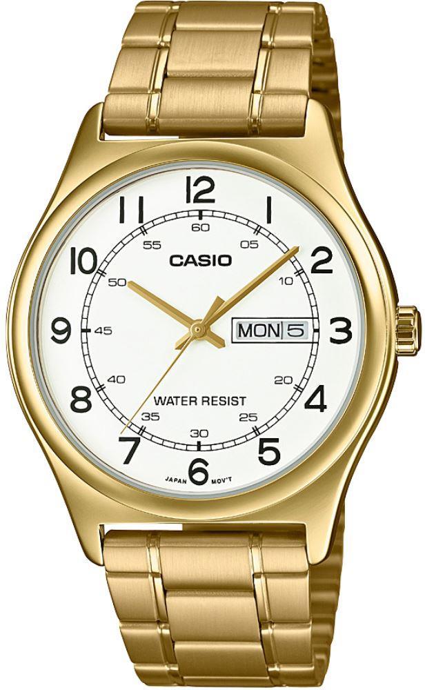 Casio MTP-V006G-7BUDF Takvimli 38 mm Altın Çelik Kordon Analog Erkek Kol Saati