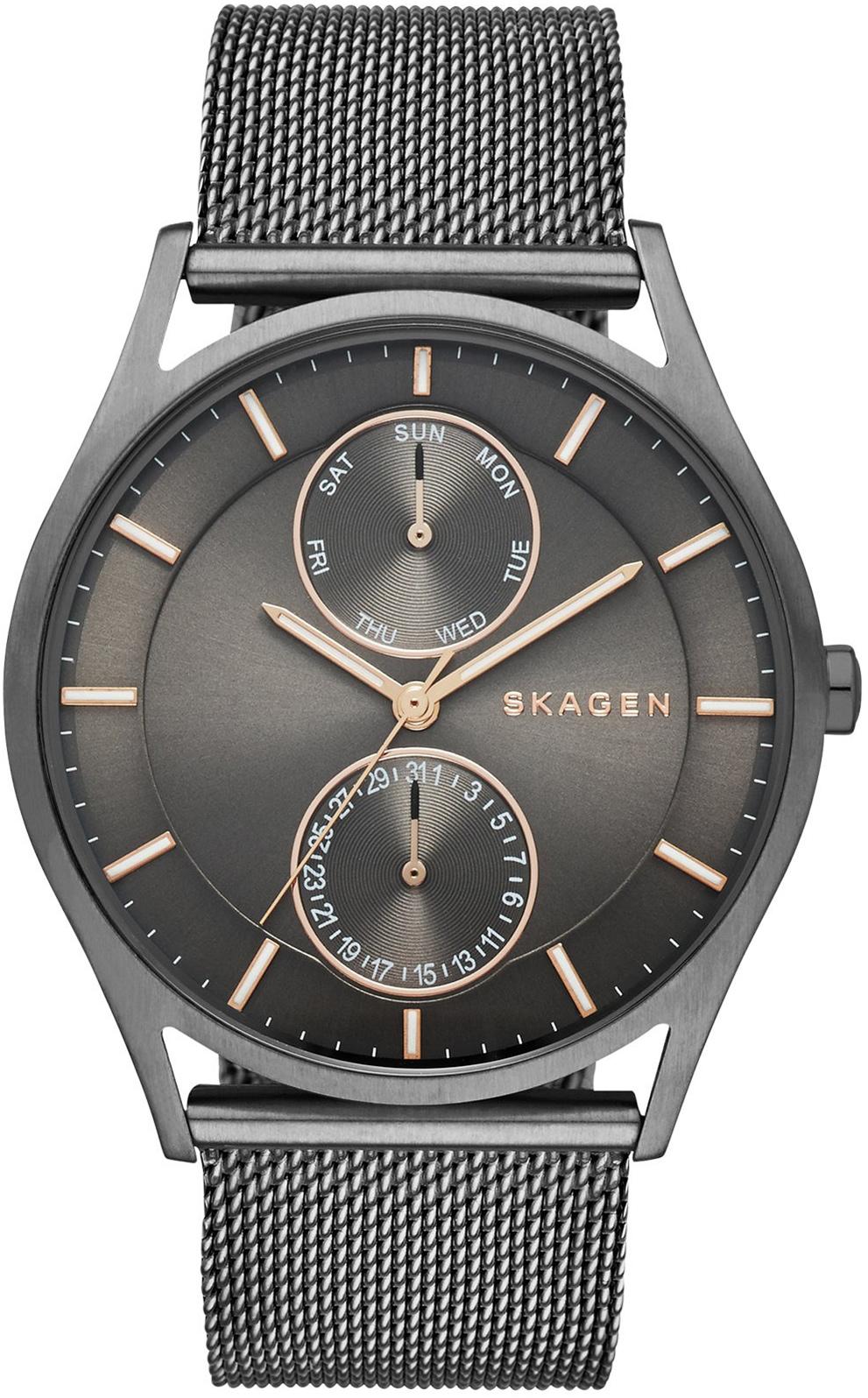 Skagen SKW6180 Takvimli 40 mm Füme Çelik Kordon Analog Erkek Kol Saati