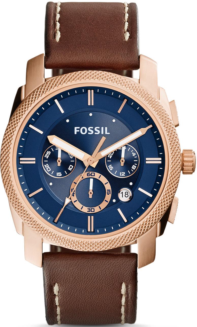 Fossil FS5073 Takvimli 42 mm Kahverengi Deri Kordon Analog Kol Saati