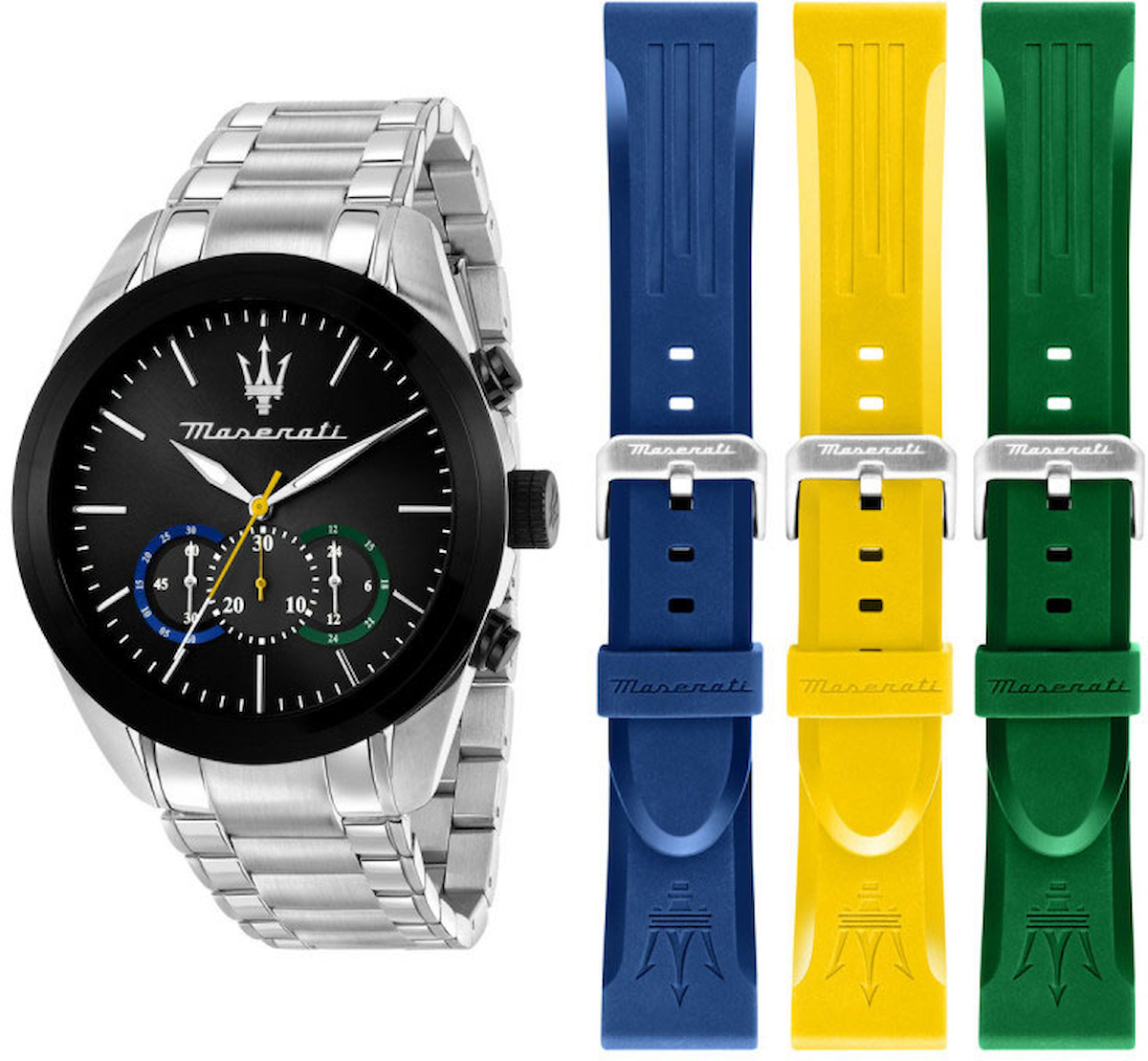 Maserati R8873612061 Takvimli 43 mm Çelik Kordon Analog Kol Saati