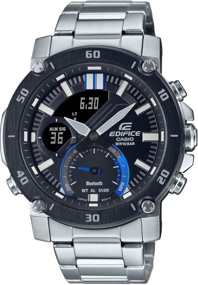 Casio ECB-20DB-1ADF Takvimli 46 mm Çelik Kordon Analog Erkek Kol Saati