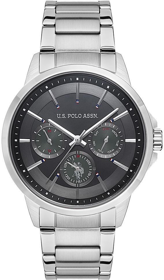 U.S. Polo Assn USPA1000-02 Takvimli 44 mm Çelik Kordon Analog Erkek Kol Saati