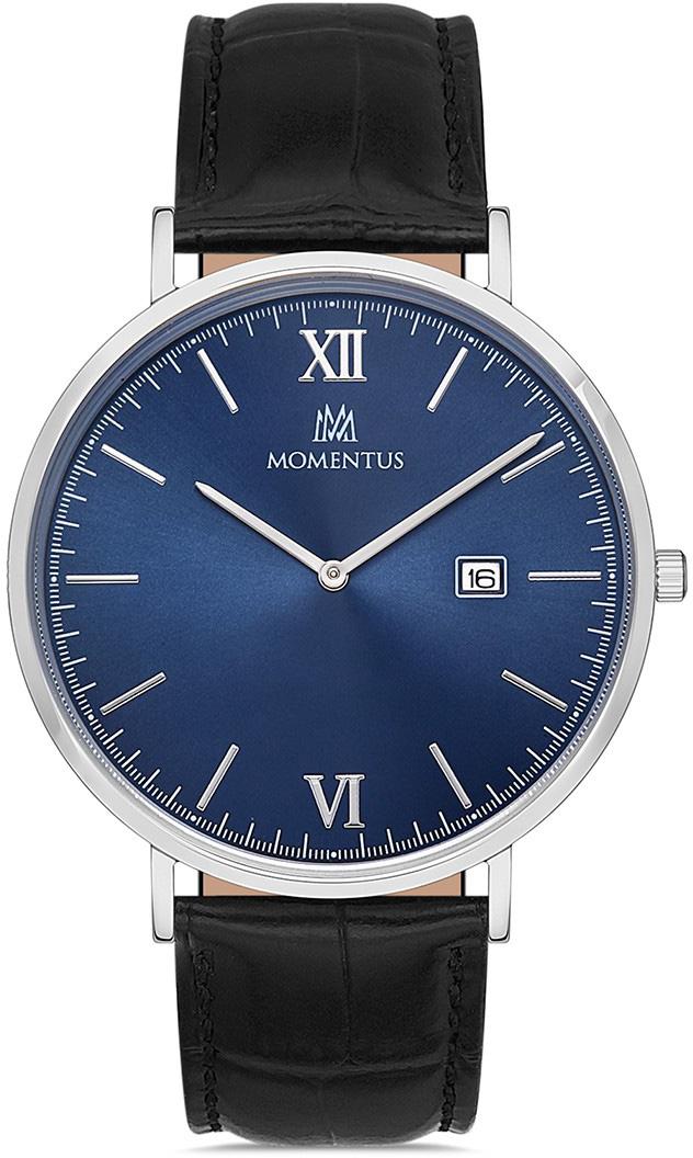 Momentus CM135S-11NS Takvimli 44 mm Siyah Çelik Kordon Analog Erkek Kol Saati