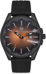 Sergio Tacchini ST.1.10115.3 Takvimli 44 mm Siyah Silikon Kordon Analog Kol Saati