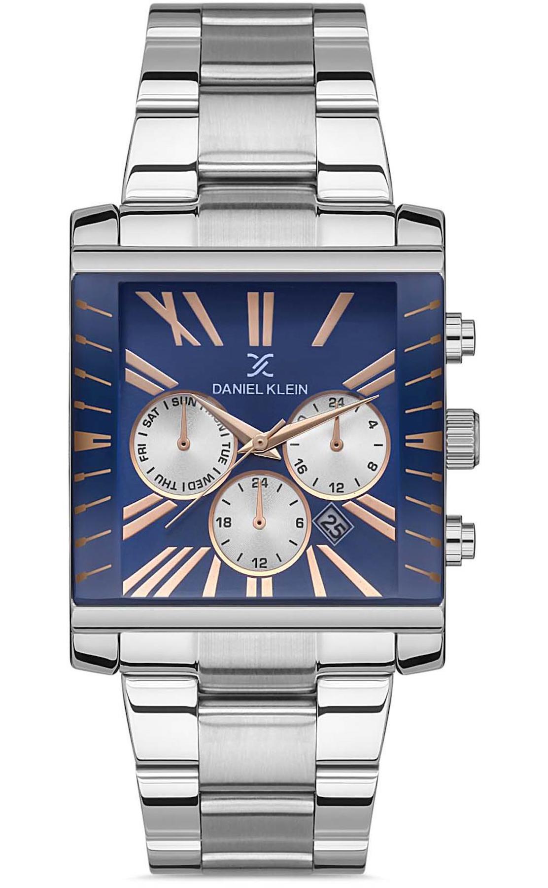 Daniel Klein DKE.1.10090.7 Takvimli 38 mm Çelik Kordon Analog Erkek Kol Saati