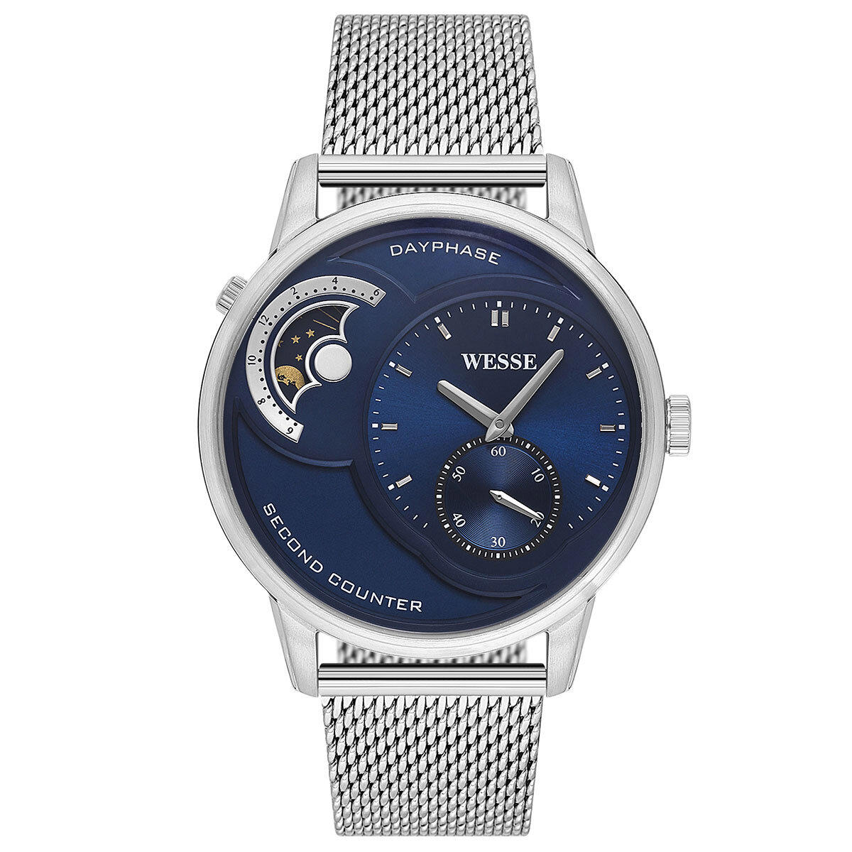 Wesse WWG208601 45 mm Çelik Kordon Analog Erkek Kol Saati