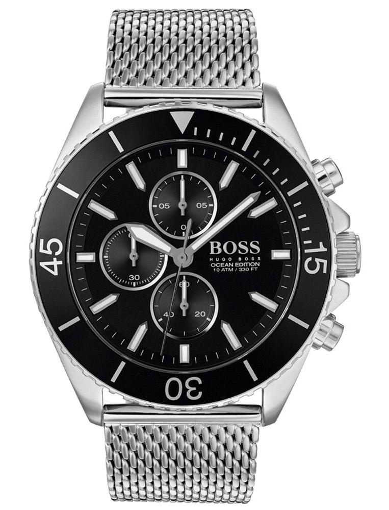 Hugo Boss HB1513701 Pusulalı Takvimli Metal Kordon Analog Erkek Kol Saati