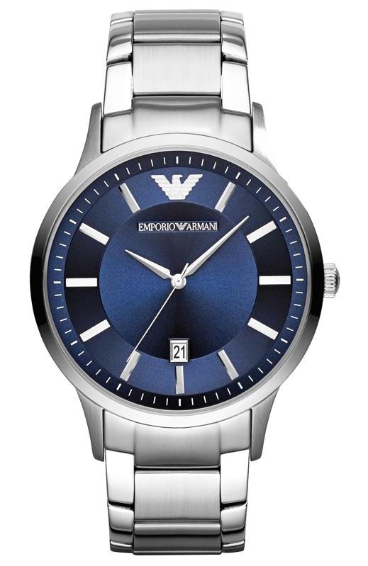 Emporio Armani AR2477 Takvimli 43 mm Çelik Kordon Analog Erkek Kol Saati