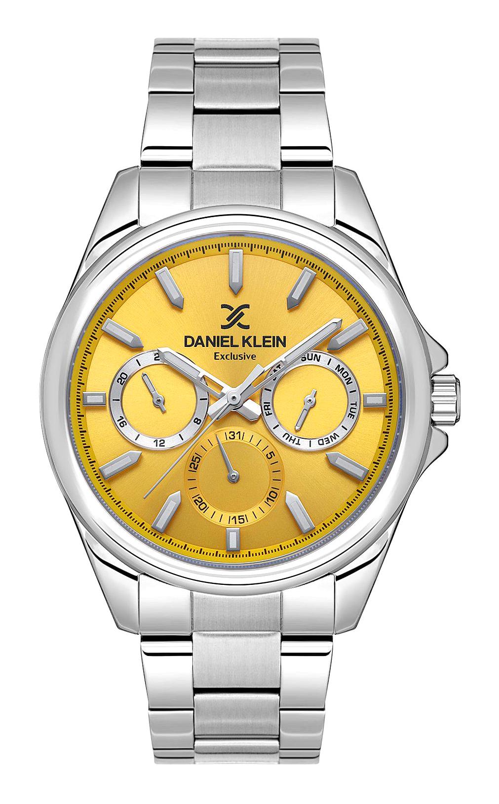 Daniel Klein DK.1.13636-2 Takvimli 44 mm Çelik Kordon Analog Erkek Kol Saati