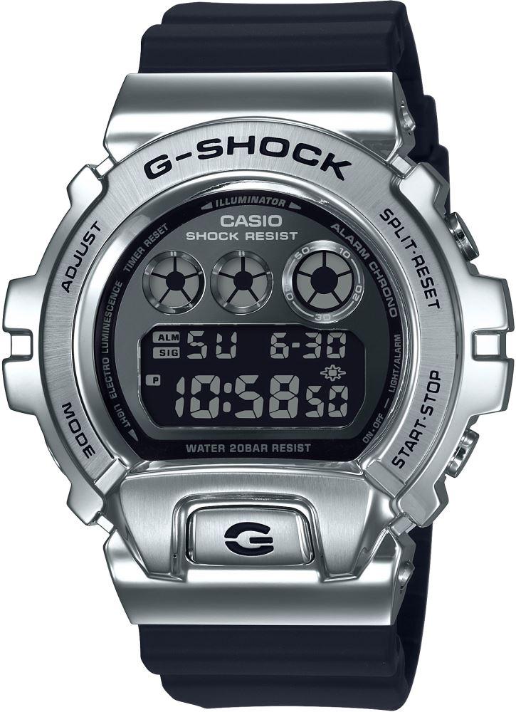 Casio GM-6900-1DR Takvimli 46-50 mm Siyah Silikon Kordon Analog Erkek Kol Saati