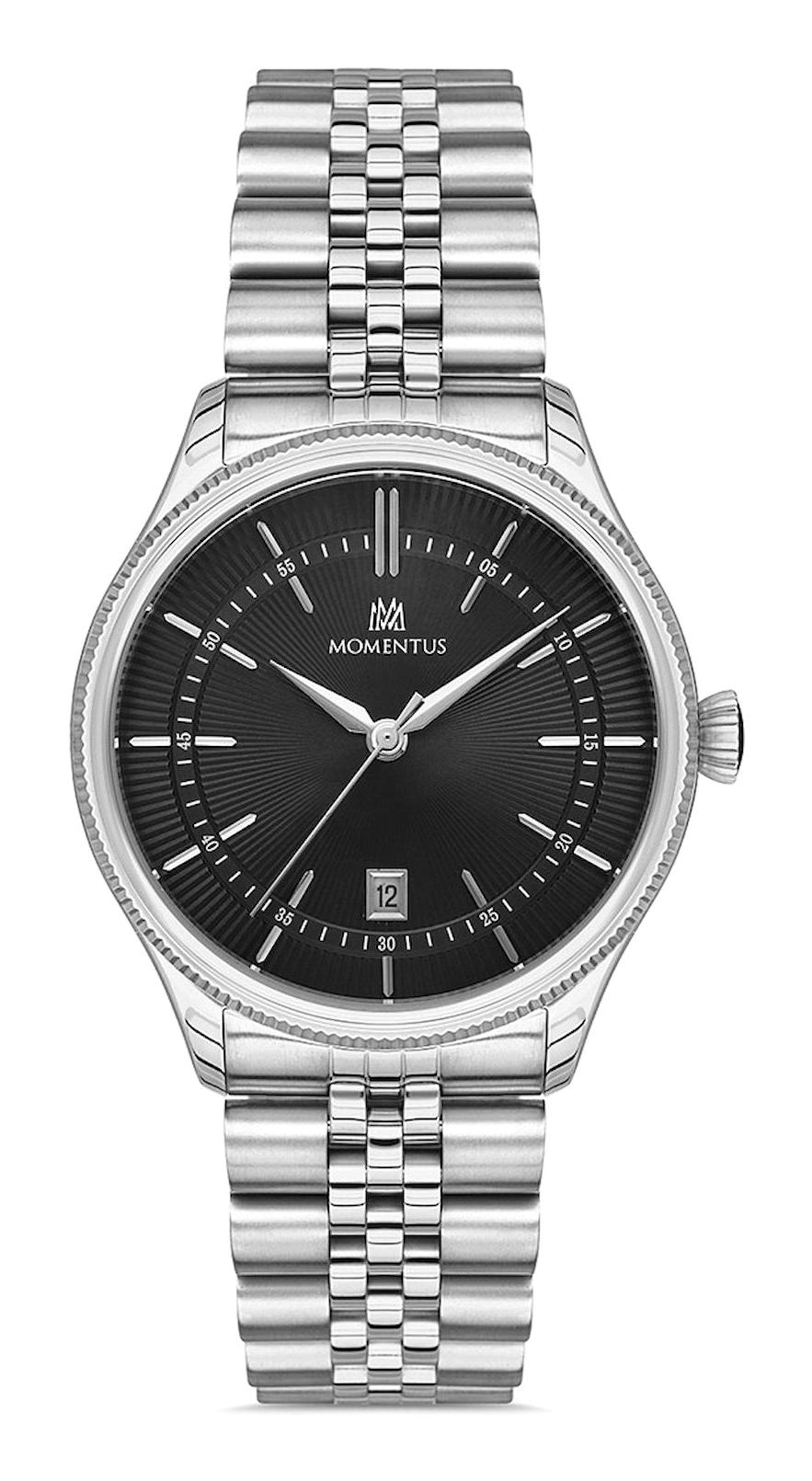 Momentus CM139S-04SS Takvimli 39 mm Çelik Kordon Analog Erkek Kol Saati