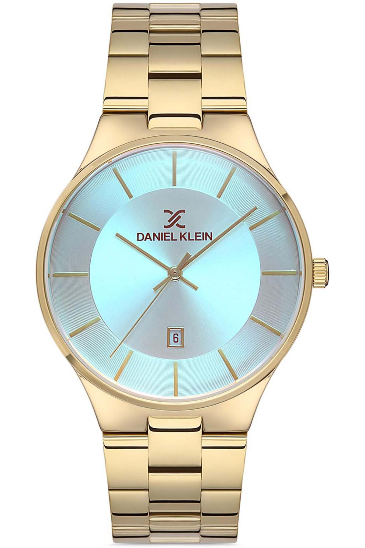 Daniel Klein DK.FT.1.291 Takvimli 42 mm Altın Çelik Kordon Analog Erkek Kol Saati