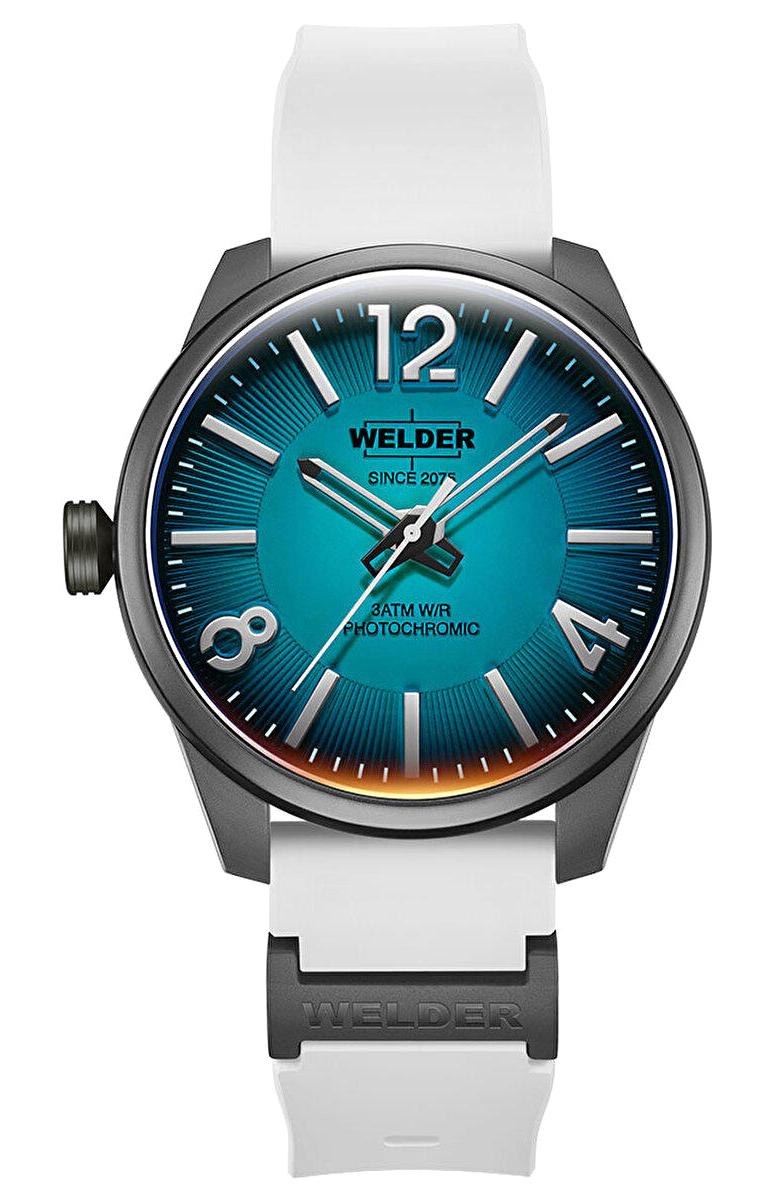 Welder Watch WWRL1005 46 mm Beyaz Silikon Kordon Analog Erkek Kol Saati